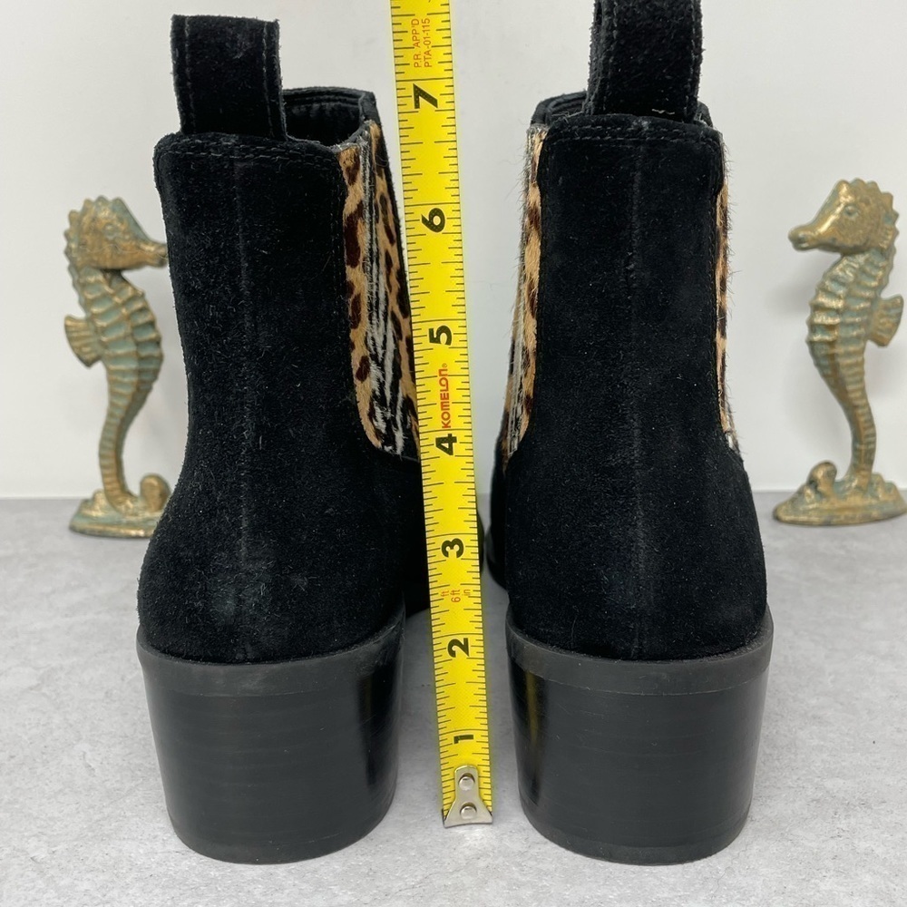 Crown Vintage Tolana 2 Chelsea Ankle Boots Women's Size 9M, Black Suede/Cow Hair - Picture 5 of 13